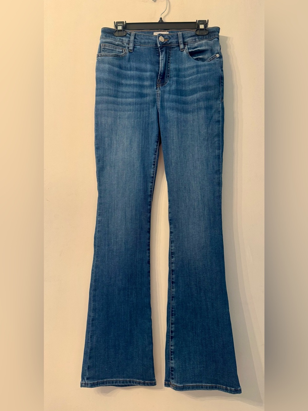 Frame Denim Mid-Blue Flared Jeans
